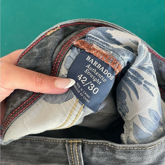 Tommy Bahama Barbados Jeans Straight Leg Gray Men's Size 42 X 30 - Picture 4 of 6